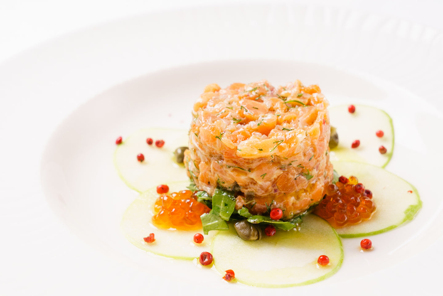 Tartare aux deux saumons