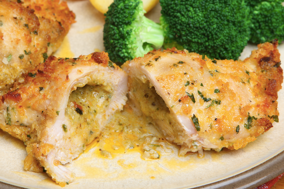 Poulet farci au brocoli & fromage